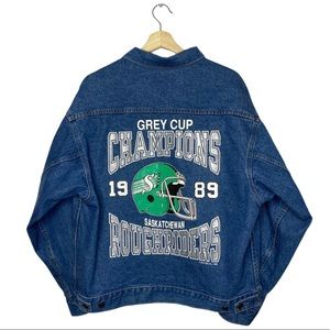 ❌SOLD❌ 1989 Saskatchewan Roughriders 80s Denim